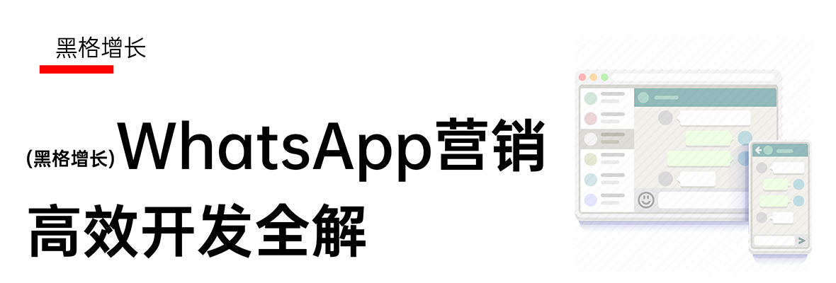 【黑格增长】WhatsApp营销高效开发全解，真的不愁外贸获客